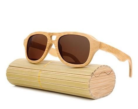 100% UV Protection Man Woman Wooden & Bamboo Sunglasses