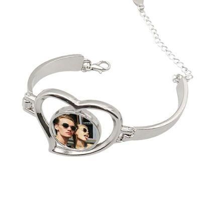 Customised Made Couple Bracelet Sublimation Jewelry Metal Sublimation Blanks Stainless Steel Chain Custom Bracelet