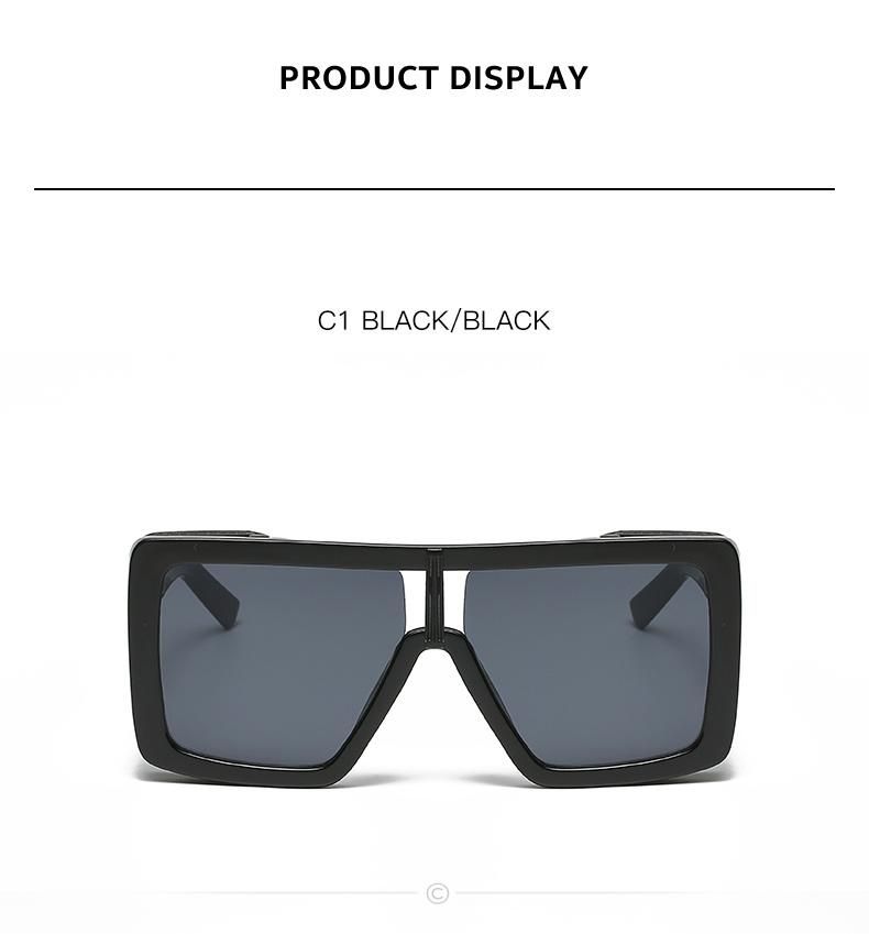 Fashionable Big Square Frame Special Leg Sunglasses