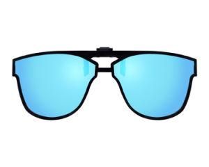 Black Frame Hot Sale Clip on Sunglasses with Polarized Tac UV 400 Protection for Man or Woman Model 8011-B