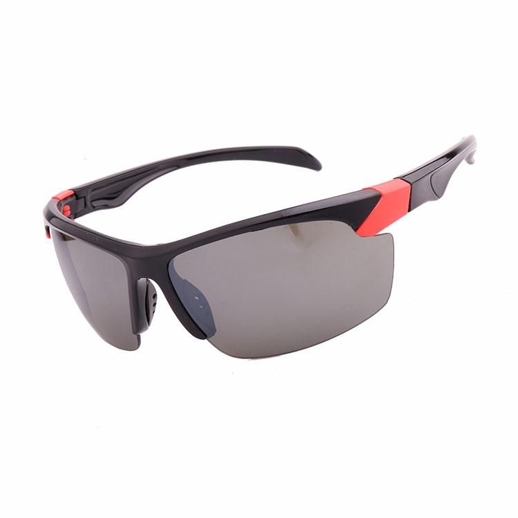 2019 Big Lens Black Frame Sports Sunglasses
