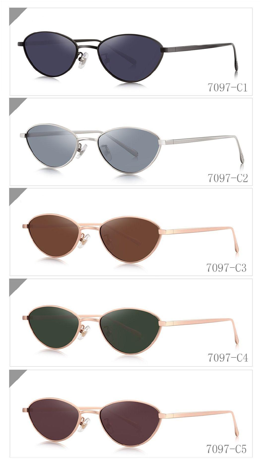 2020 Newly Fashion Ready Goods Small Rim Metal Sunglasses for Women