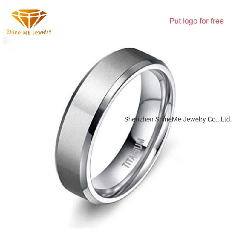 High Quality Silver Jewelry Ultra-Light Titanium Ring Tr4304