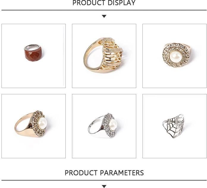 New Design Fashion Jewelry Irregular Silver Ring