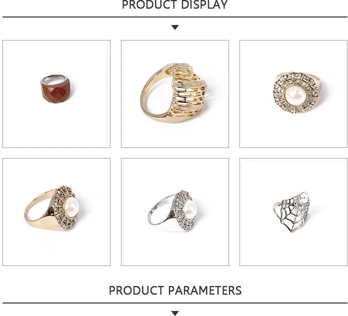 New Design Fashion Jewelry Irregular Silver Ring