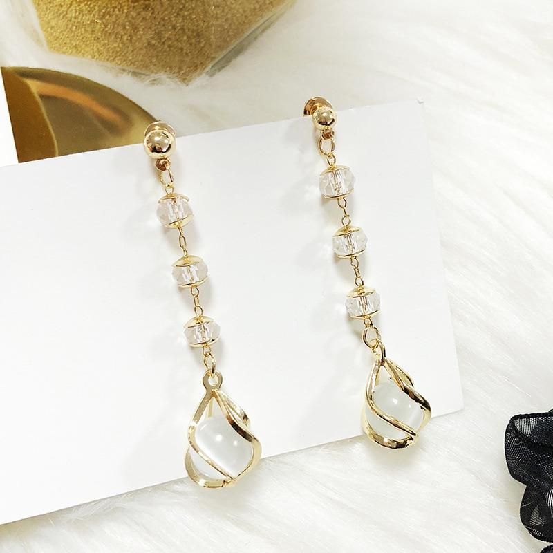 Korean Style Retro Fashion Female Long Earrings