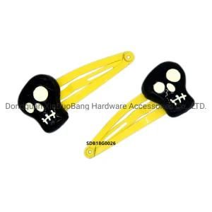 Halloween Black Skull Fashion Hair Clip Grip