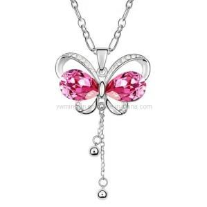 Factory Direct Sale Metal Hot Design Jewelry Butterfly Necklace (X44)