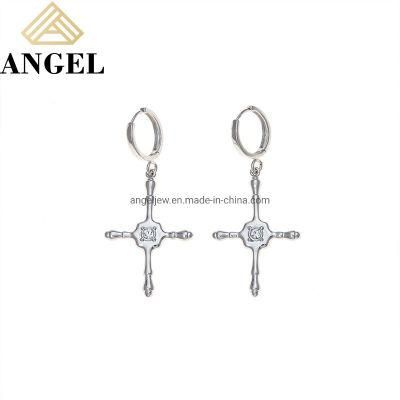 Fashion Accessorie Factory Wholesale Jewellery Beauty Charm Fashion Jewelry New Style Cross Bamboo Joint Earring