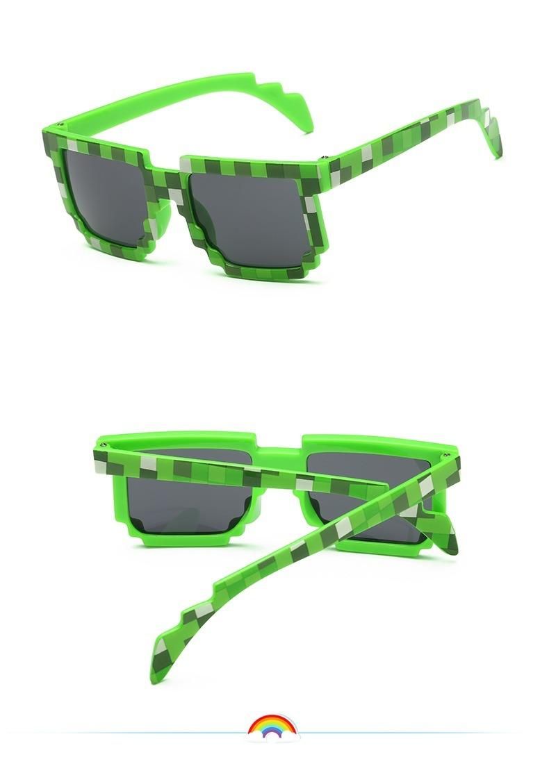 2021 New Mosaic Super Cute Rainbow Lattice Children′ S Sunglasses