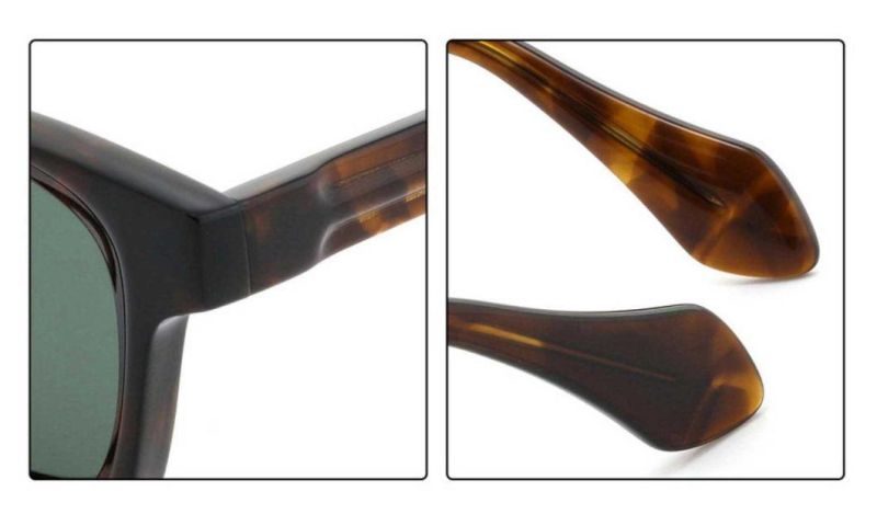 China Wholesale Handmade Acetate Frames Big Square Thick Men Eyewear America Style Unisex Sunglass