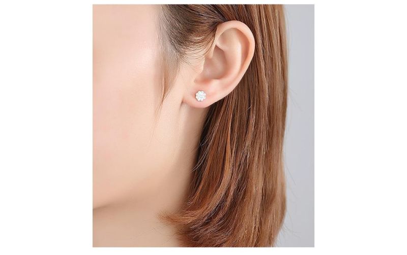 Lollipop and Mooncake Shape Earrings Jewelry Studs