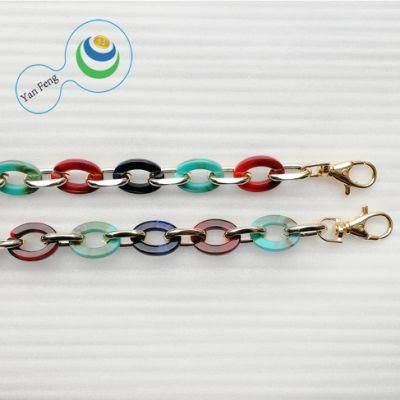 ID21.5mm Fashion Color Collocation Design Iron Dog Hook Series Ornament Chain Plastic Chain Bag Accessories (YF298-19)