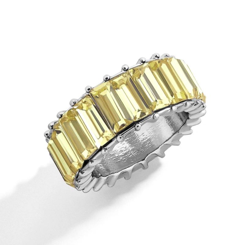 Alloy Diamond Ring Color Personality Fashion Geometric Ring Accessories