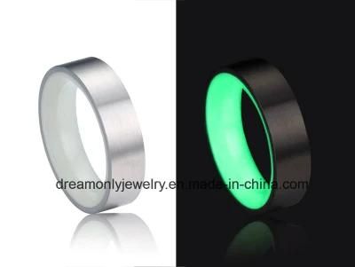 Luminous Carbon Fiber Ring Luminous Epoxy Ring Glow in The Dark