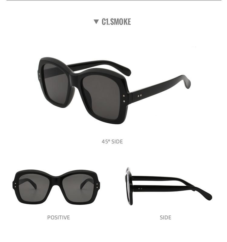 2022 Sunglasses for Women Designer Newest Trending Big Frame Sun Glasses Shades