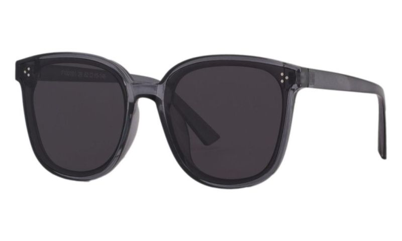 Fashion Transparent PC Frame Grey Lens Sunglasses with Ce/FDA