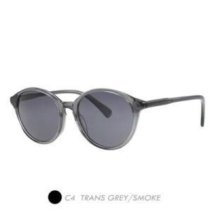 Acetate&Nylon Polarized Sunglasses, Brand Fashion Round Frame A19013-04