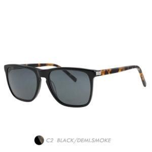 Acetate&Nylon Polarized Sunglasses, Vintage Fashion Square Frame A19007-02