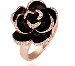 Fashion Rose Ring /Enamel Rose Ring for Wedding