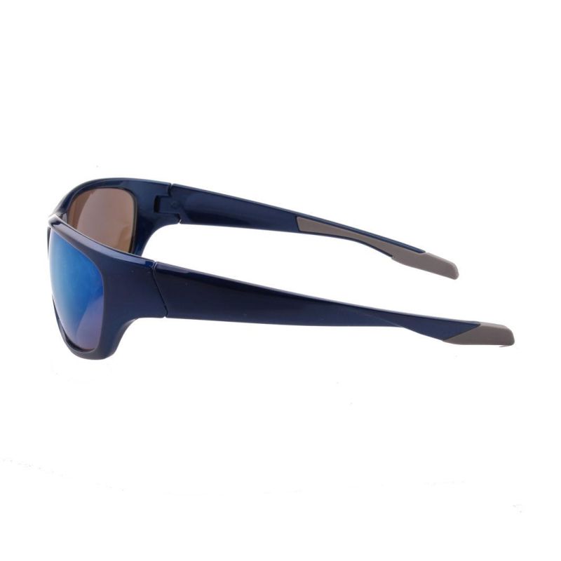Large Square Shiny Sport Sunglasses Men
