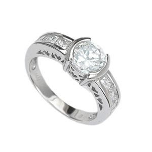 Mondevio Sterling Silver Fleur De Lis Polished Promise Ring