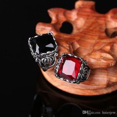 Silver Brand Demon Eye Vintage Mens Punk Ring