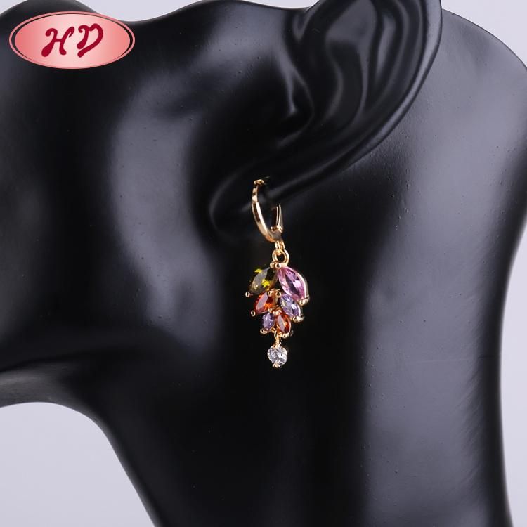 HD Wholesale 2020 Fashion Design Copper 18K Gold Jewelry Sets with Cubic Zircon for Women