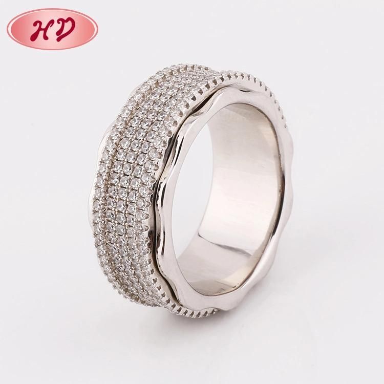 New Arrival Fashion Women 18K Gold Plated Zirconia Finger Rings
