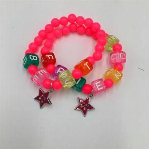 Beautiful Beads Bracelet with Alloy Stars pendant Fashion Jewelry