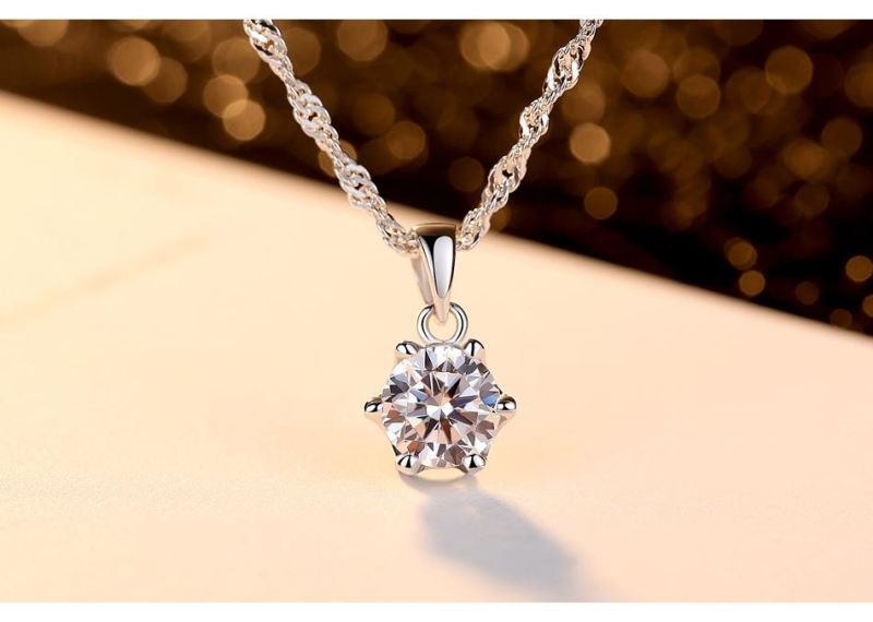 Four Pieces Set Jewelry Six-Claws CZ Pendant Necklace for Women