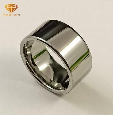 High Quality Body Jewelry Tungsten Rings Silver Jewelry 12mm Width Polished Tungsten Carbide Ring Tst2920