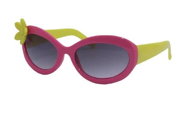 Candy Color Combination Flower Frame Cat Eye Kid′s Sunglasses