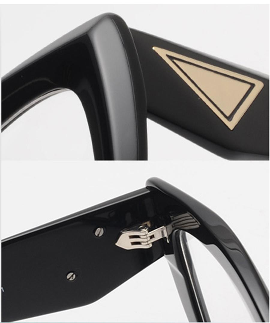 Over Size Triangle Metal Trim Acetate Tac Sunglasses