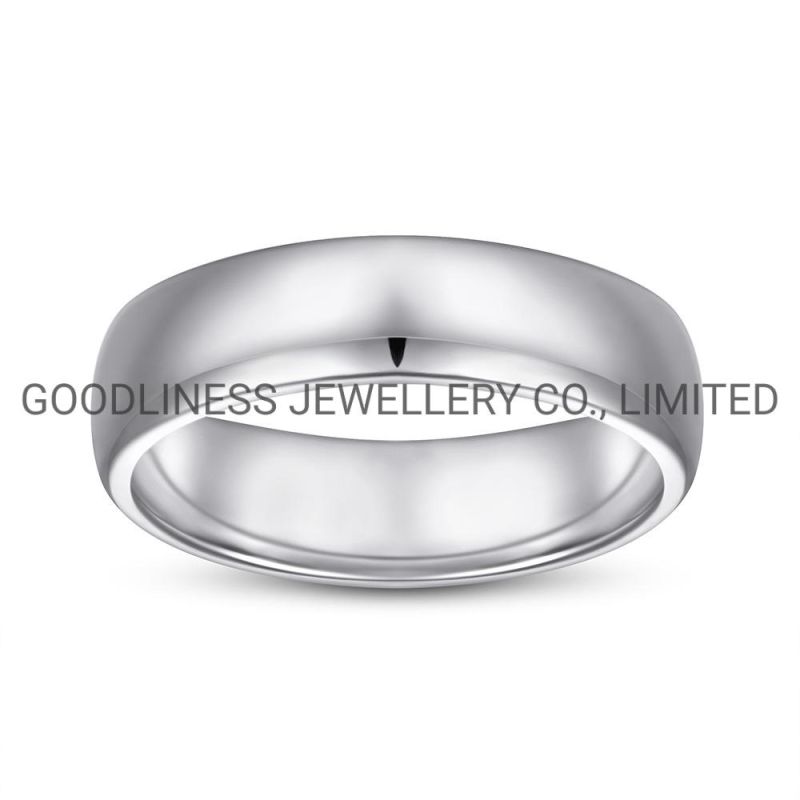 925 Sterling Silver Jewelry Simple Women Plain Rings