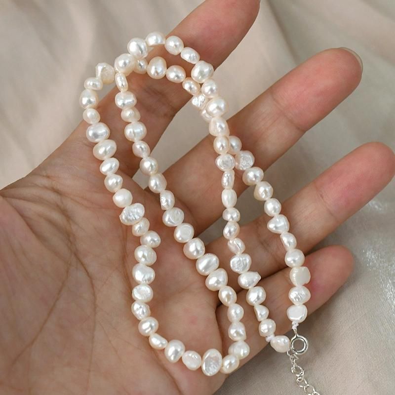 Women Fashion Vintage Pearl Necklace Party Necklace Elegant Chain Accessories