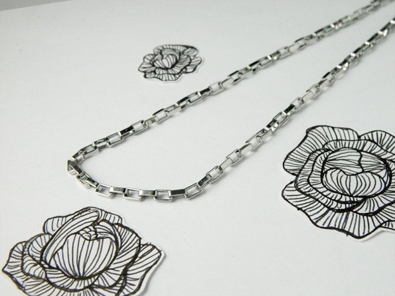 Stainless Steel Chain. 12.5*15mm Cable Chain Necklace