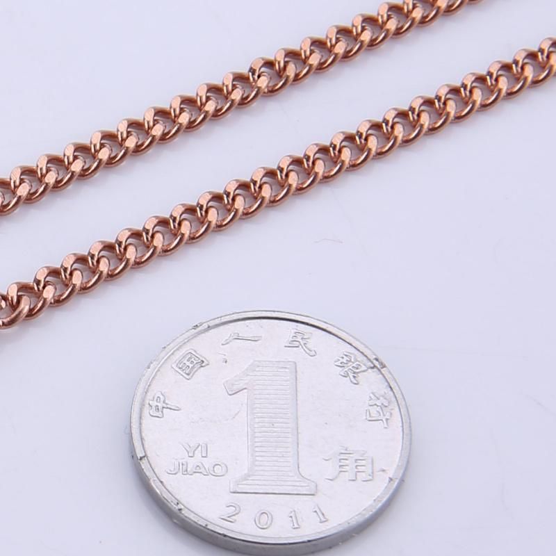 Gourmette Chain Stainless Steel Jewelry Necklace for Men and Women