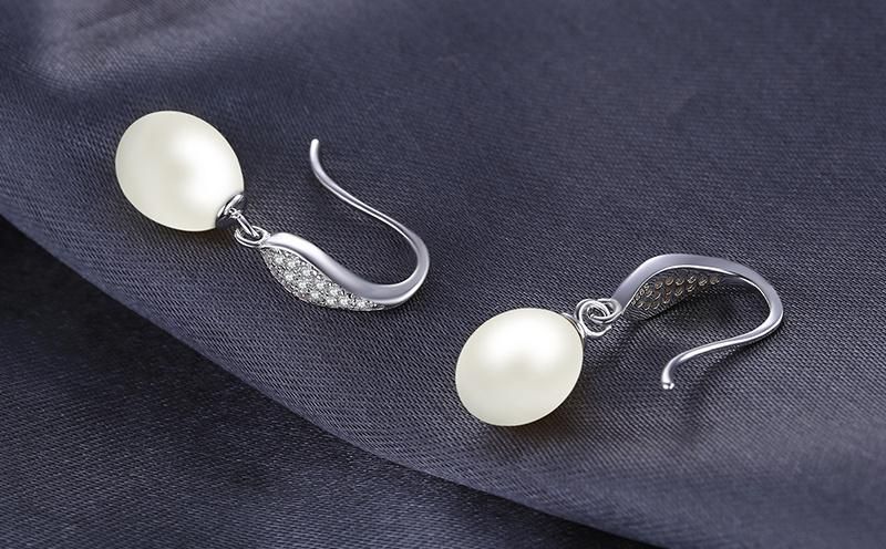 925 Sterling Silver Jewelry Freshwater Pearl Earring Fashion Jewellery/Accessories as Gift