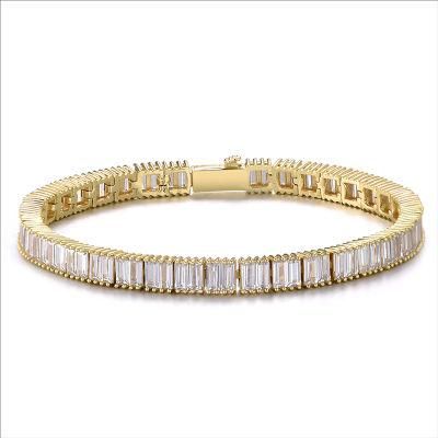 Distinctive Copper Alloy Bangle Bracelet Colorful Zircon Inset