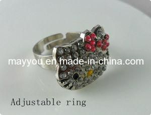 Fashion Jewelry-Hello Kitty Crystal Ring