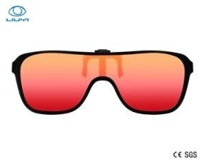 Oversize Polarized Clip on Sunglasses with All in One Tac Lens Custom for Man Woman Model 8005-R