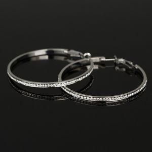 Top Popular Circle Earrings with Rhinestone
