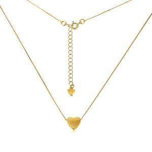 Golden Plated Sterling Silver Heart Necklace