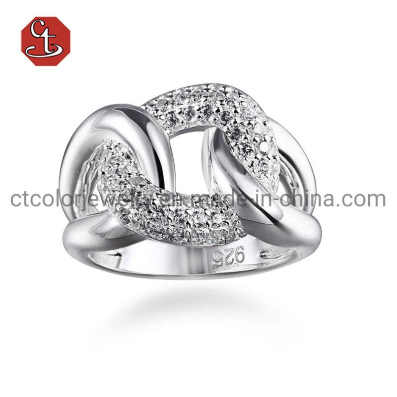 Hollowed-out S925 Jewelry Infinite Engagement Ring