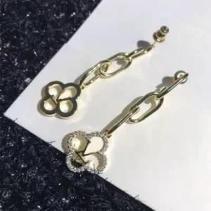 Tassel Acrylic Earrings for Women Gold Hoop Luxurious Earrings