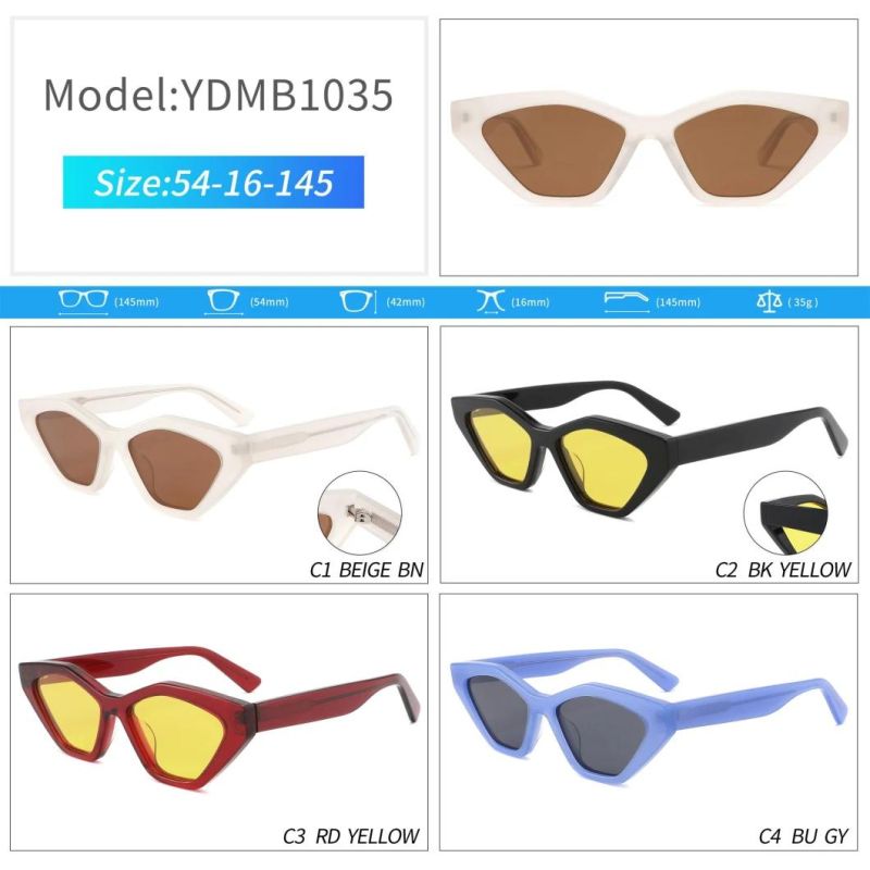 Acetate Frame Retro Shade Vintage Women Designer Sunglasses Popular Wholesale Branded Sunglasses De Sol