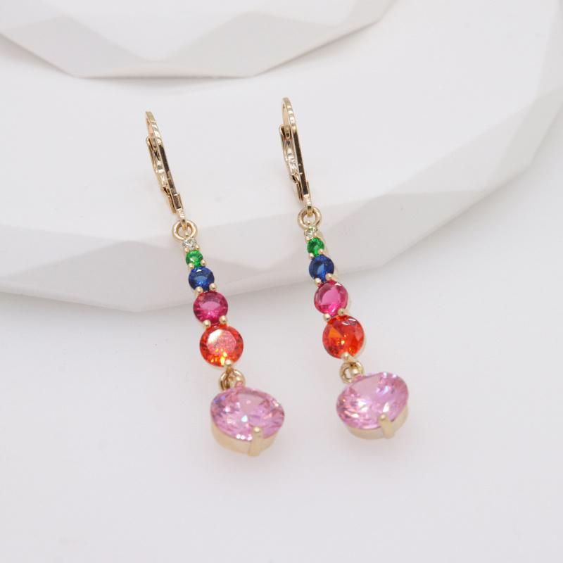 Korean Jewelry Fashion Design Aretes Gold-Plated Earrings