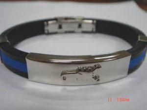 Fashion Silicone Stainless Steel Bracelet (BC5211)