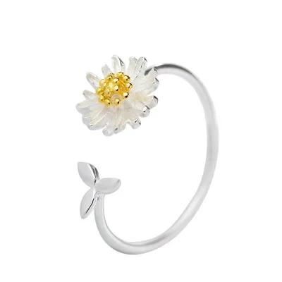 Fashion Small Daisy Creative Ring Female Ins Tide New Opening Adjustable Simple Design Ring